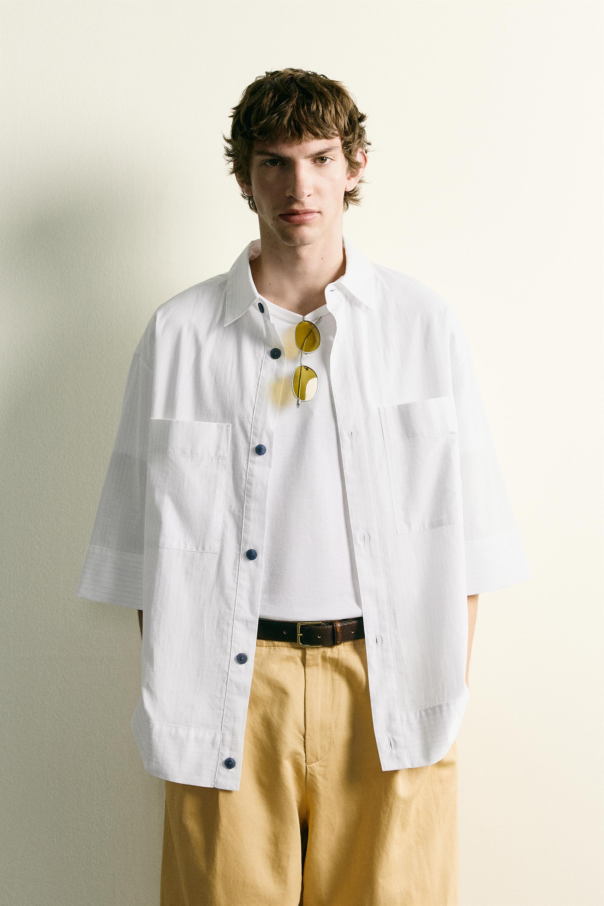 STRIPED BOXY FIT SHIRT
